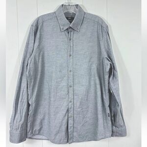BOSS Hugo Boss Shirt Mens Sz L Regular Fit Long Sleeve Cotton Button Down Oxford